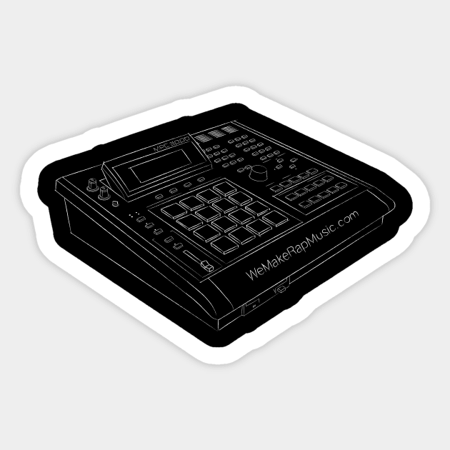 We make rap Music MPC 3000 Sticker by Wemakerapmusic